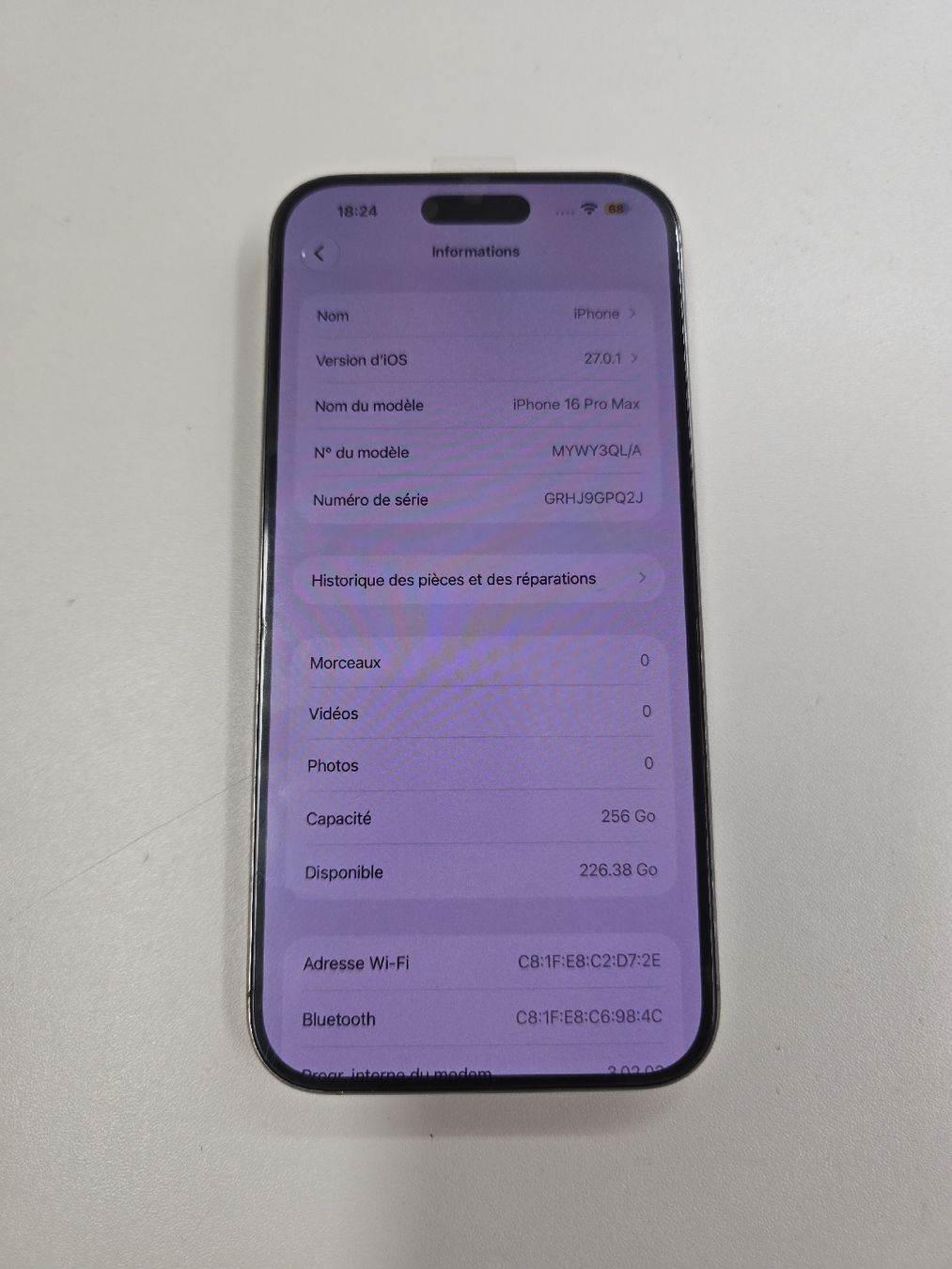 Apple Telefoni cellulari / Smartphones: iPhone 16 pro max 256gb – Difettoso da Biel/Bienne venduto da Mobile-Smart 2