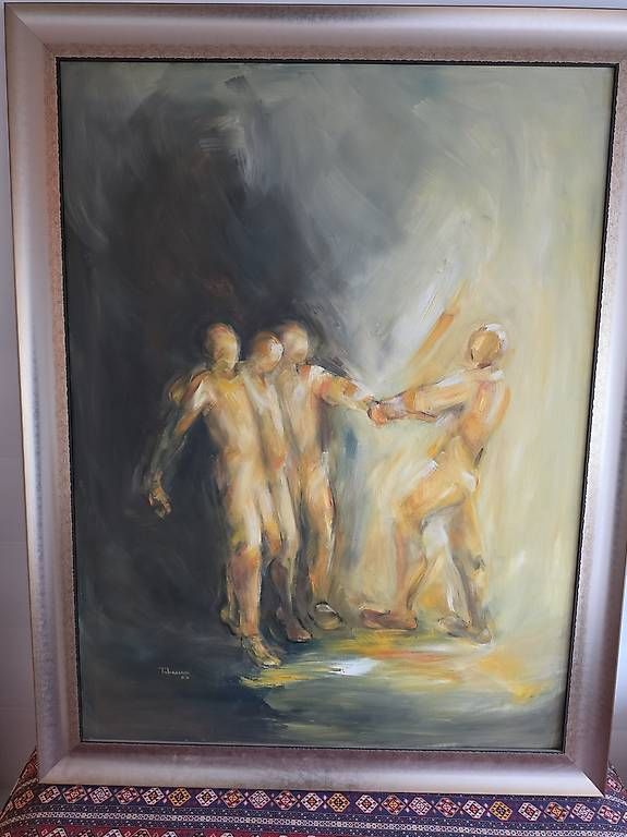 Dipinti: expressiv-figuratives Ölgemälde auf Leinwand. – Usato da Speicher venduto da cra_2t7m 1