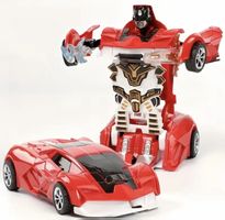 Roter Transformer Auto Roboter Spielzeug, Top Zustand!