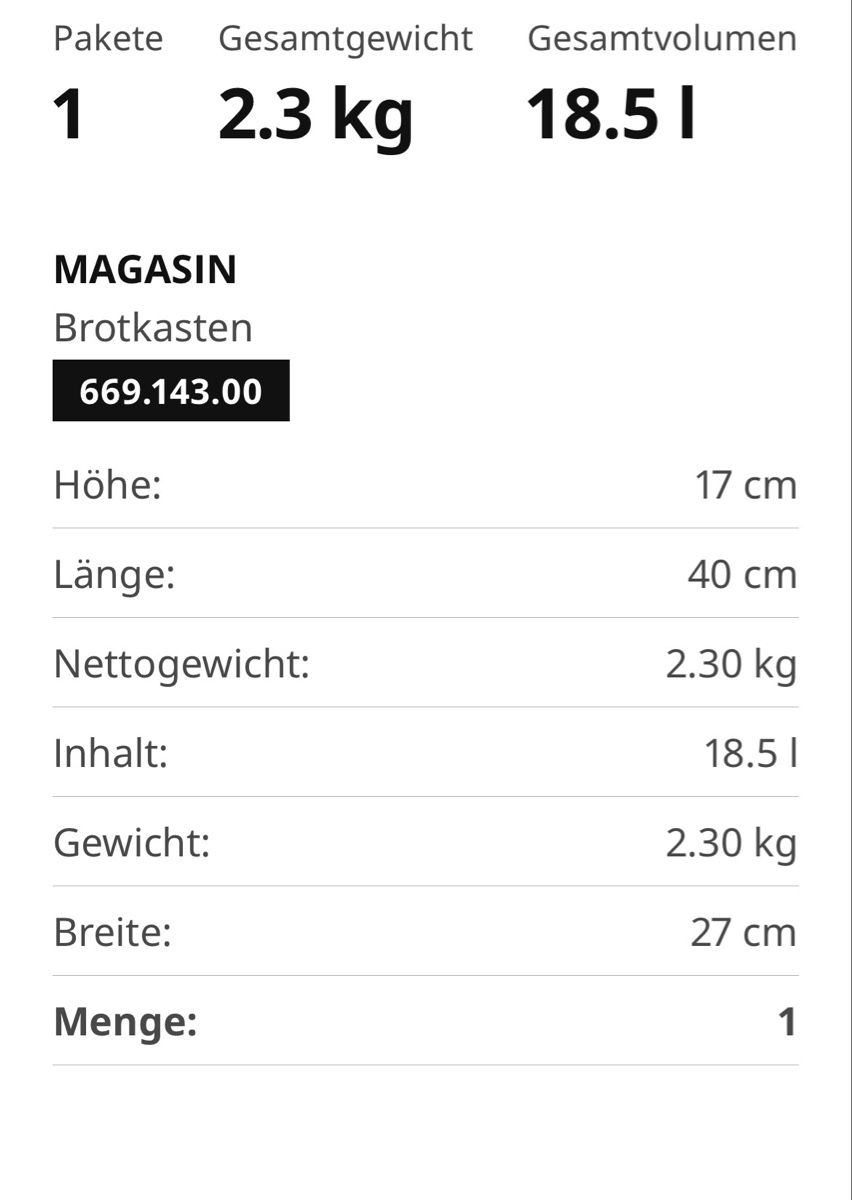 Ikea Recipients et similaires: IKEA Brotkasten Holz – D'occasion à Hettiswil par CoWa1974 3