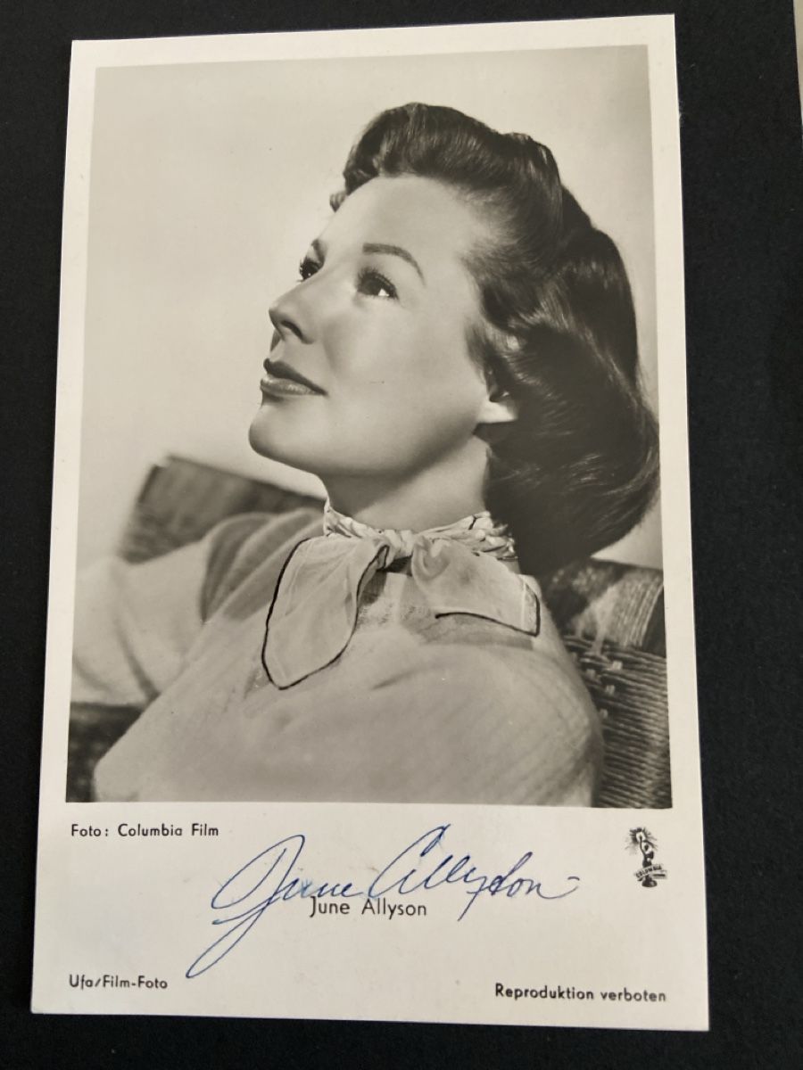 Autogramme: Autogrammkarte June Allyson  – Gebraucht aus Henggart von cdl_zh5b
