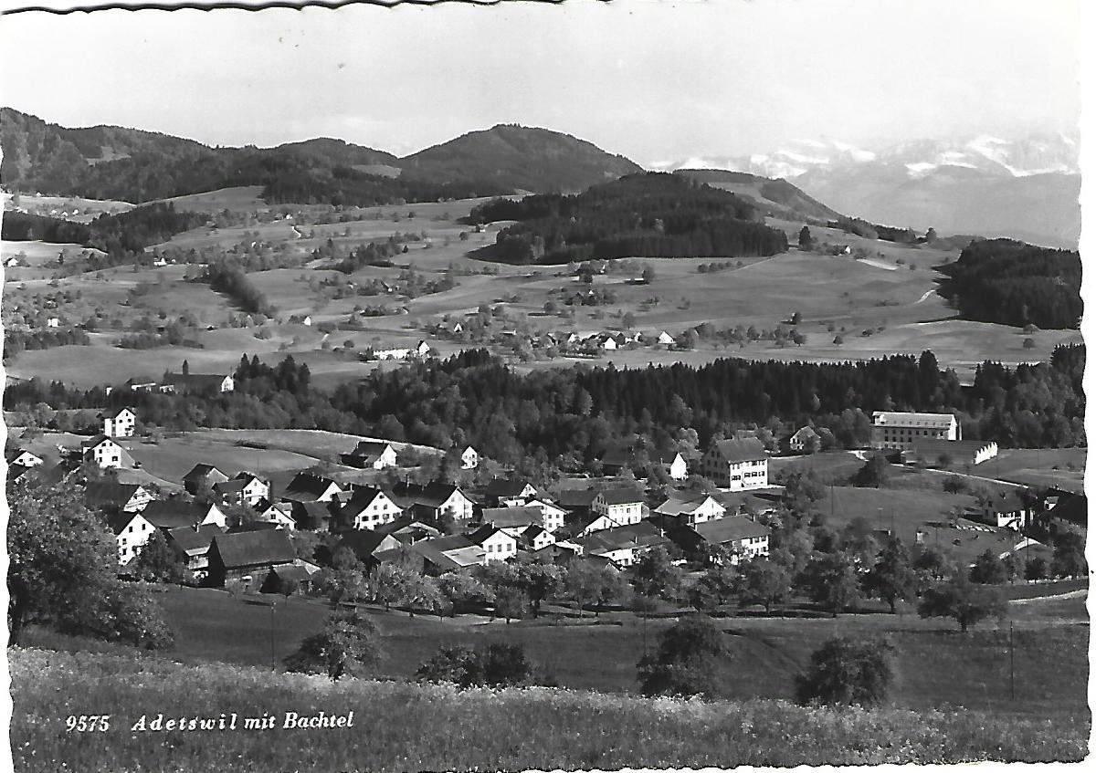 Cartes postales: Adetswil Dorfansicht – D'occasion à Wetzikon ZH par Brulu100