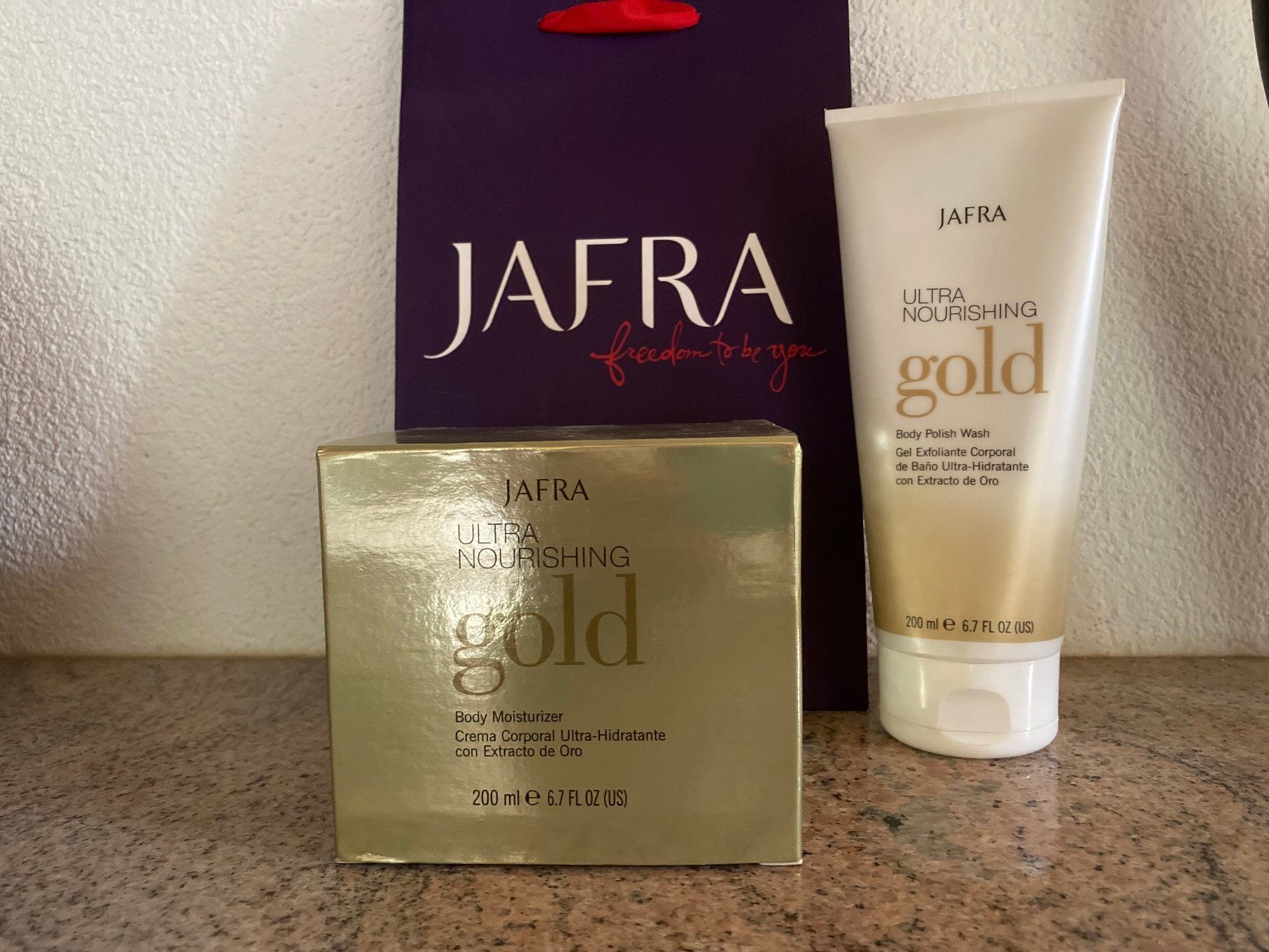 Doccia: JAFRA Gold 2 in 1 Duschcreme mit Peeling – Nuovo e nell'imballaggio originale da Dörflingen venduto da rudis-55 1