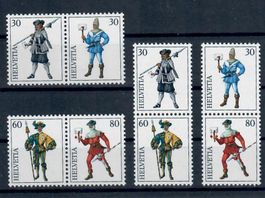1974 NABA BASEL Waagrechte u. Senkrechte Paare postfrisch**