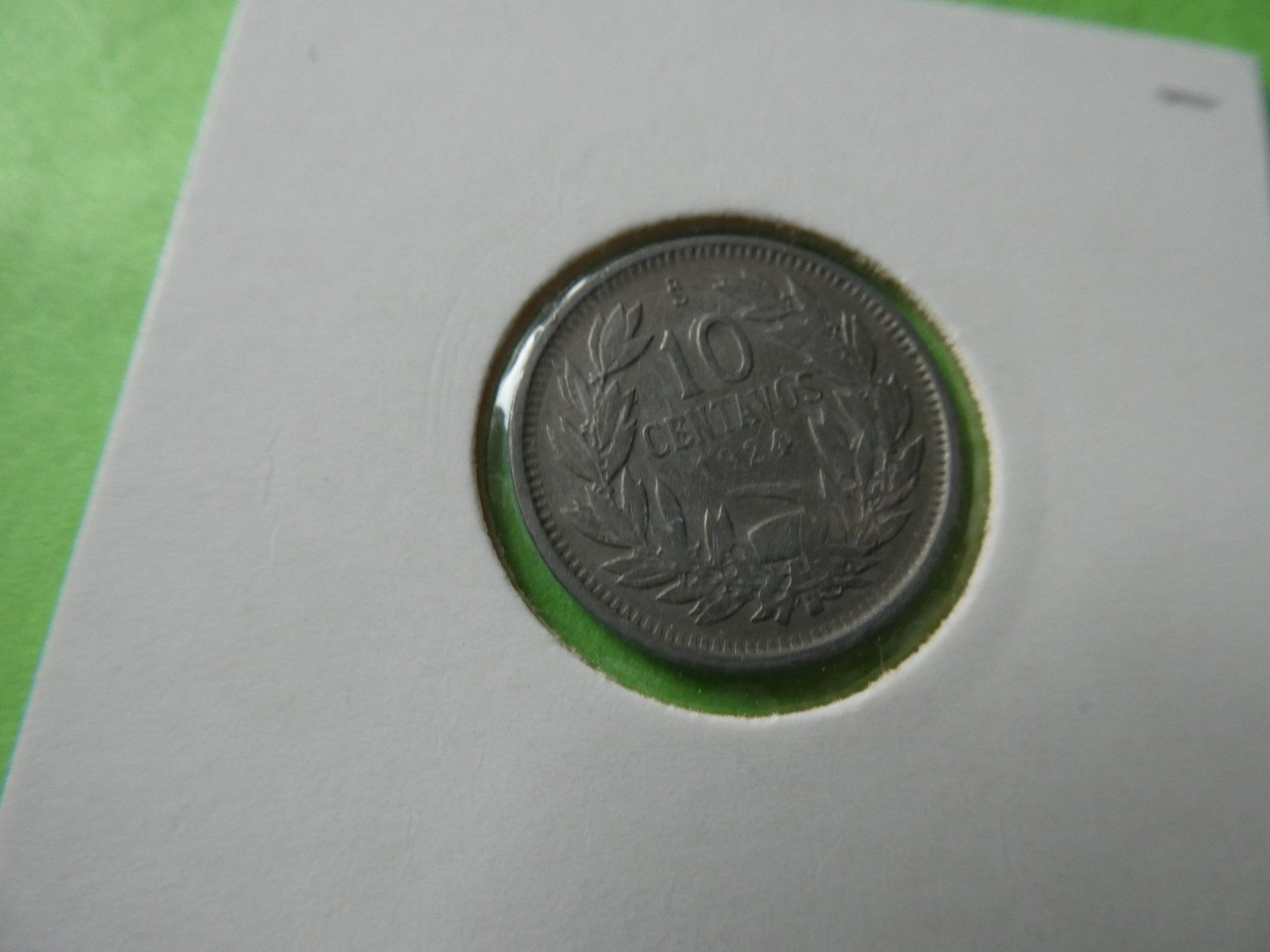 Toutes les monnaies: Chile 1924, 10 Centavos – D'occasion à Hinterforst par Rohusri 1