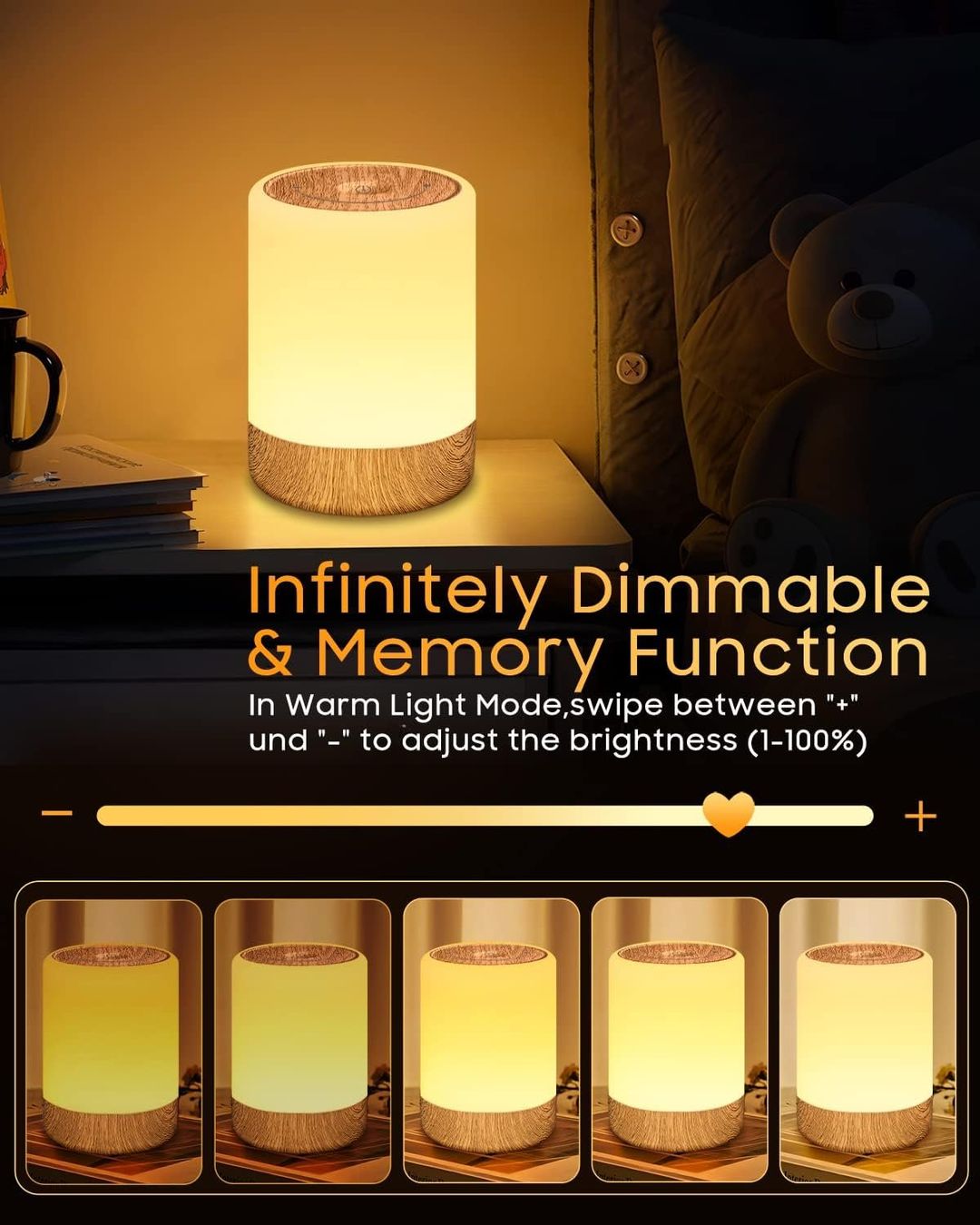 Lampade: Nachttischlampe Touch Dimmbar – Usato da Nuglar venduto da SaleRitter 3
