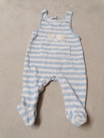 Süsser Baby Latzhose gestreift blau weiss Gr. 62