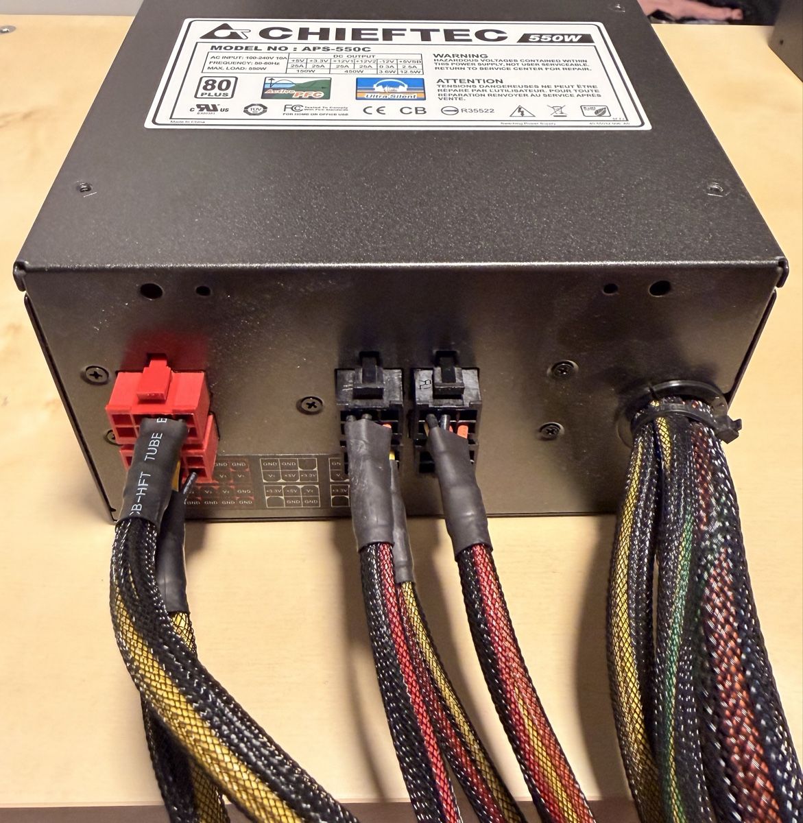 Chieftec Componenti elettronici: Chieftec APS-550C 550W Netzteil – Usato da Heerbrugg venduto da predch 1