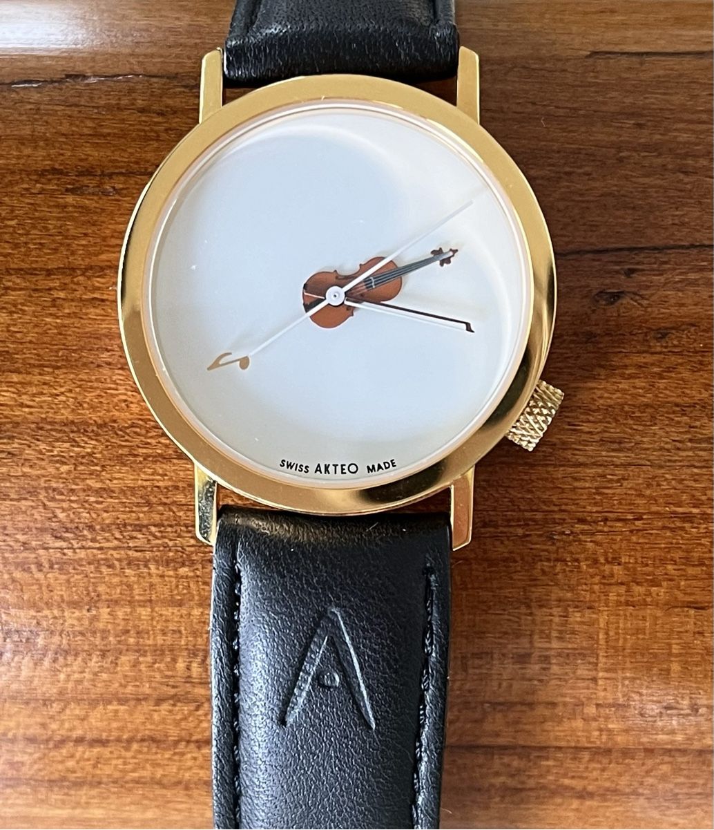 Orologi: Armbanduhr mit Violine-Zeiger – Nuovo (secondo la descrizione) da Bözberg venduto da JRose19 1