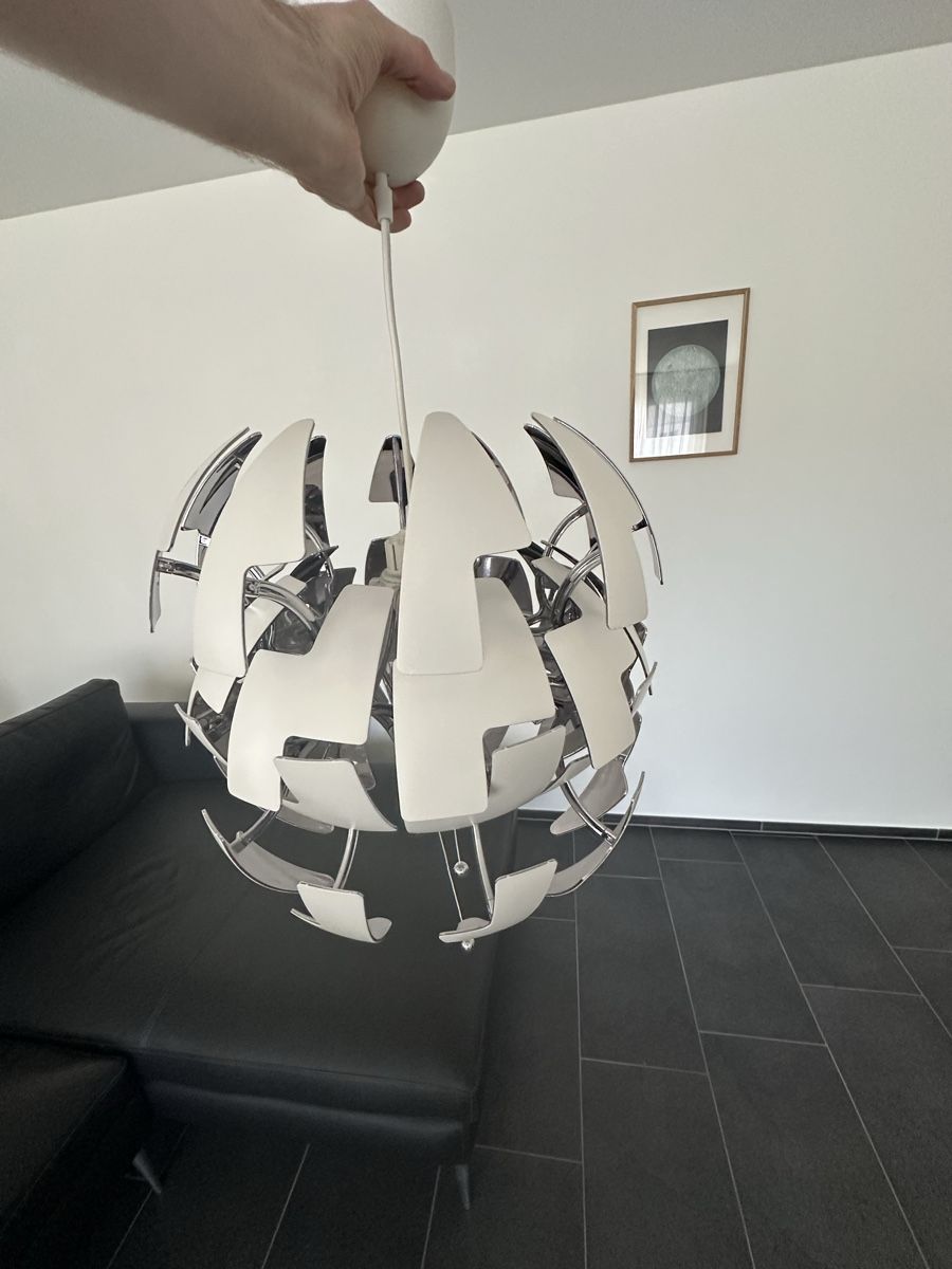Ikea Lampadari & plafoniere: Hängeleuchte - IKEA PS 2014, weiss/silberfarben – Usato da Trachslau venduto da Donsimon8 2