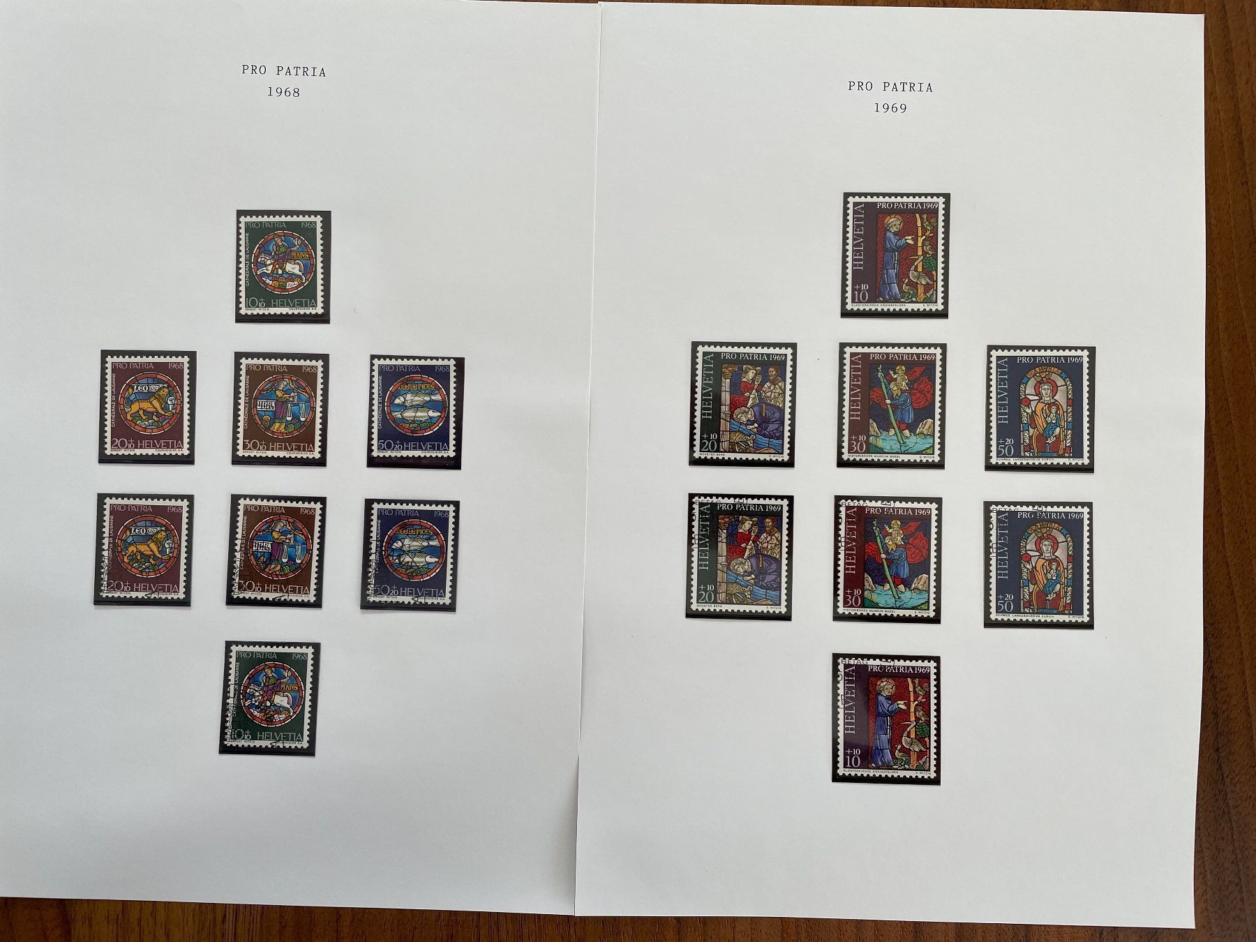 Alle Briefmarken: Sammlung Pro Patria 1960 - 1969 – Gebraucht aus Adligenswil von Treegarden 4