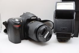 Nikon D50 DSLR Kamera + 18-55mm DX + Canon Blitz Set
