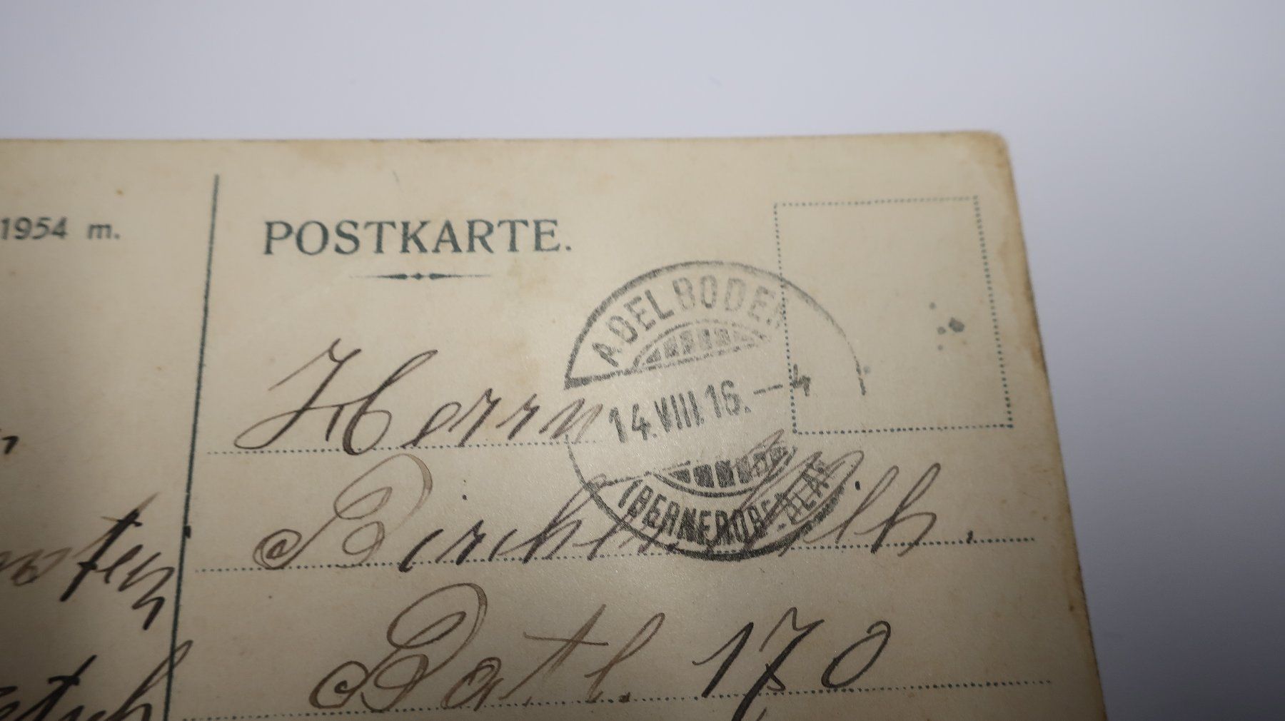 Cartoline postali: Hotel Restaurant Hahnenmoos 1916 – Usato da Cormoret venduto da Pascalll2001 5