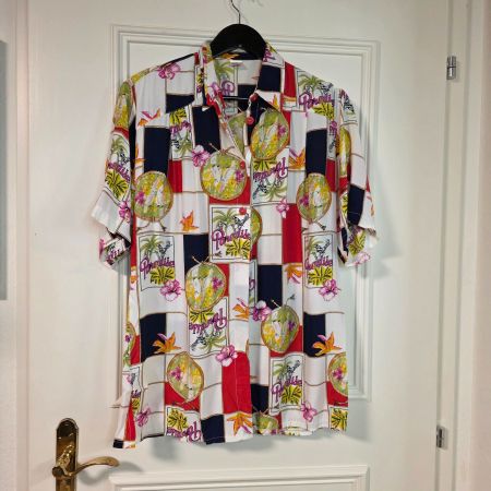 🌺 Vintage Pigine Swiss Made Bluse, Viskose, Gr. 40