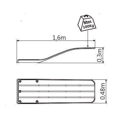 Piscine: Glasfaser Sprungbrett BALI – Nuovo e nell'imballaggio originale da Kleinbösingen venduto da Augusta-Pool 1