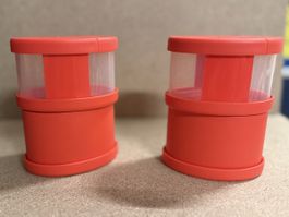 2er Set Tupperware Gewürzstreuer in knalligem Rot!
