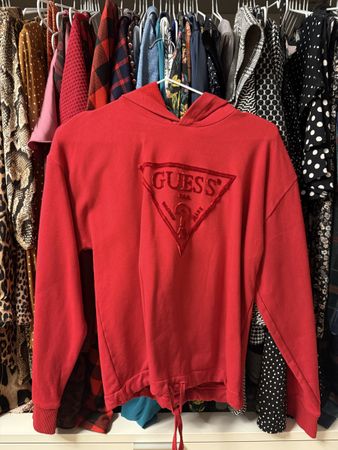 Guess Hoodie with velvet logo