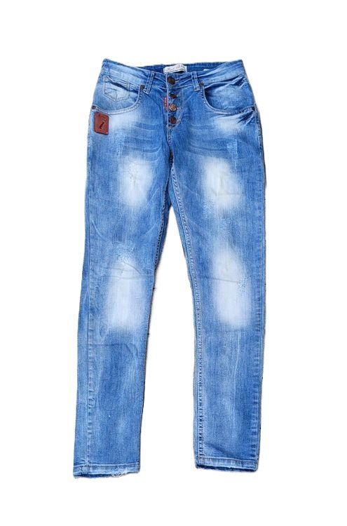 Jeans: Red Blue Jeans Gr. 25 Used-Look – Usato da Füllinsdorf venduto da Sunnebliemli7
