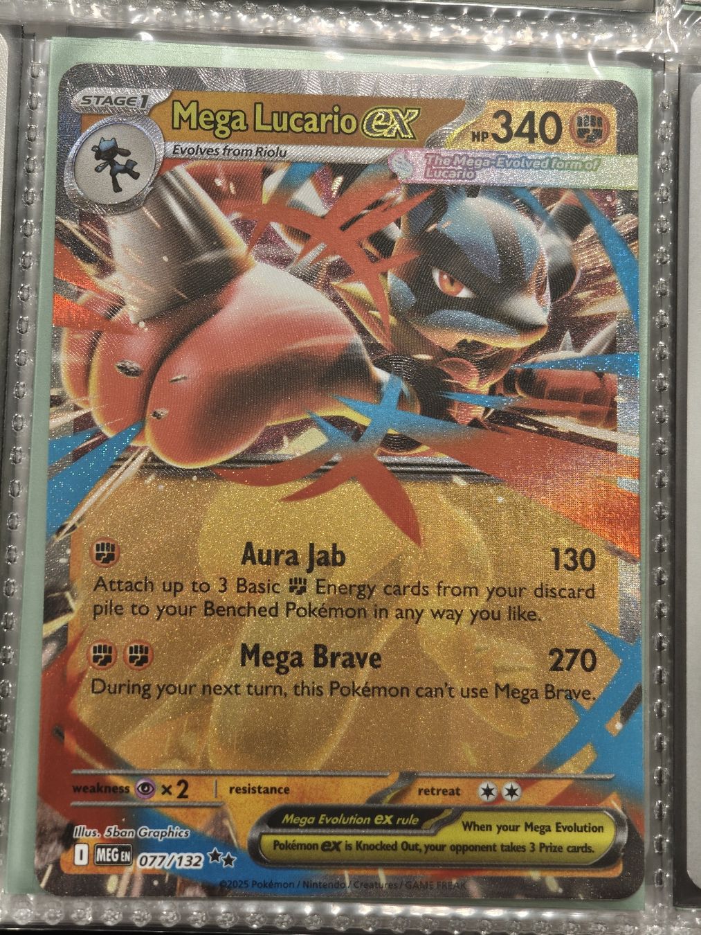 Pokémon Carte collezionabili: Mega Lucario ex 077/132 EN – Nuovo (secondo la descrizione) da Therwil venduto da Cordachu_Trade