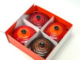LE CREUSET Mini Cocottes 4er-Set Steinzeug Ofenformen