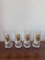 Lot de 4 verres vintage Yorkshire signés Astrid, 1980