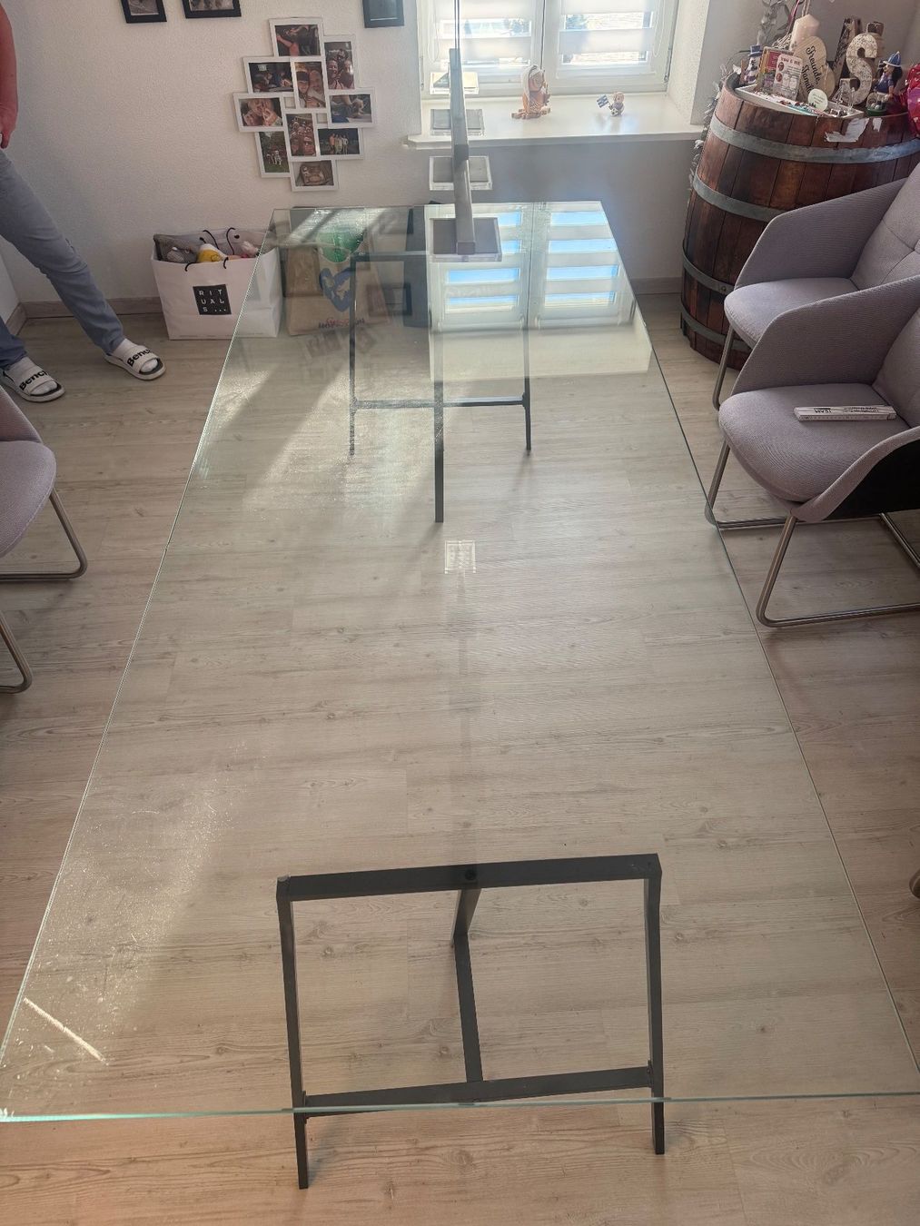 Tables: Esstisch Glastisch Metallgestell – D'occasion à Uetliburg SG par CostaTools 3