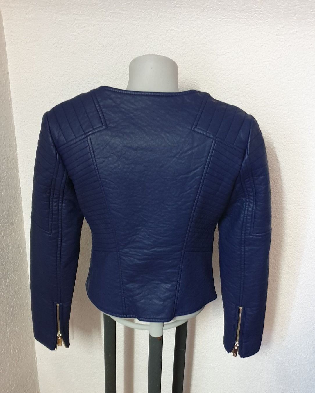 Morgan Jacken: MORGAN blaue Kunstleder Jacke Gr. 36 – Neu (gemäss Beschreibung) aus Füllinsdorf von Sternenblick19 4