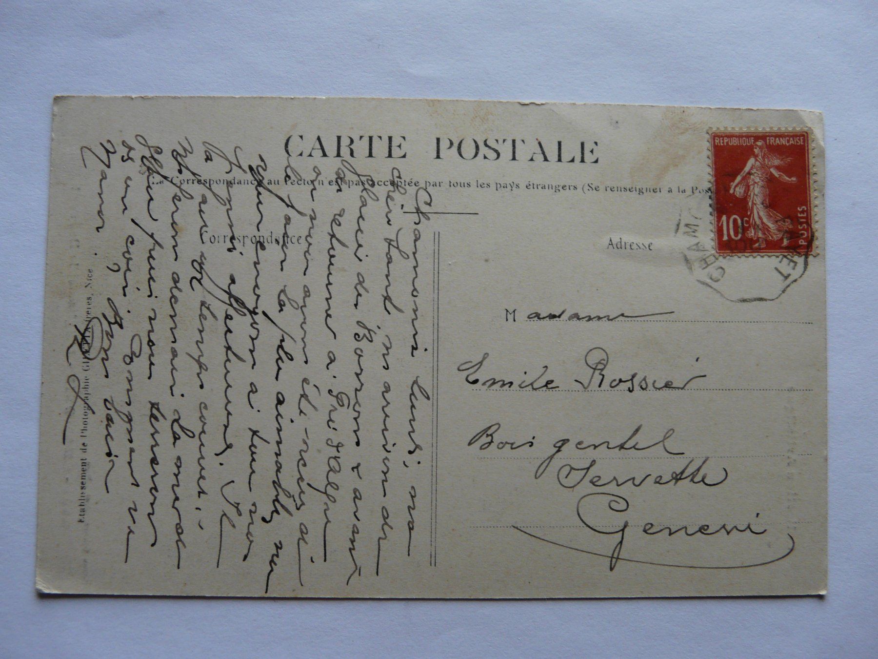 Cartoline postali: A.K. Chamonix  ca. 1930 ; Gelaufen – Usato da Grossaffoltern venduto da Prinzessin57 1
