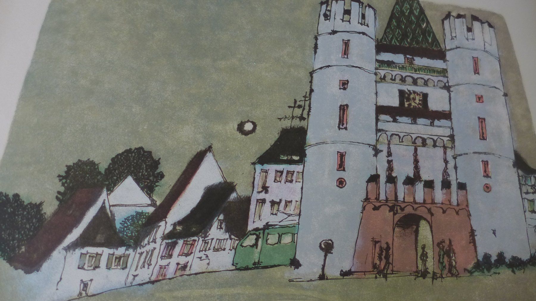 Grafiken & Lithographien: Lithographie Spalentor Basel – Neu (gemäss Beschreibung) aus Basel von Helmuth1945 1