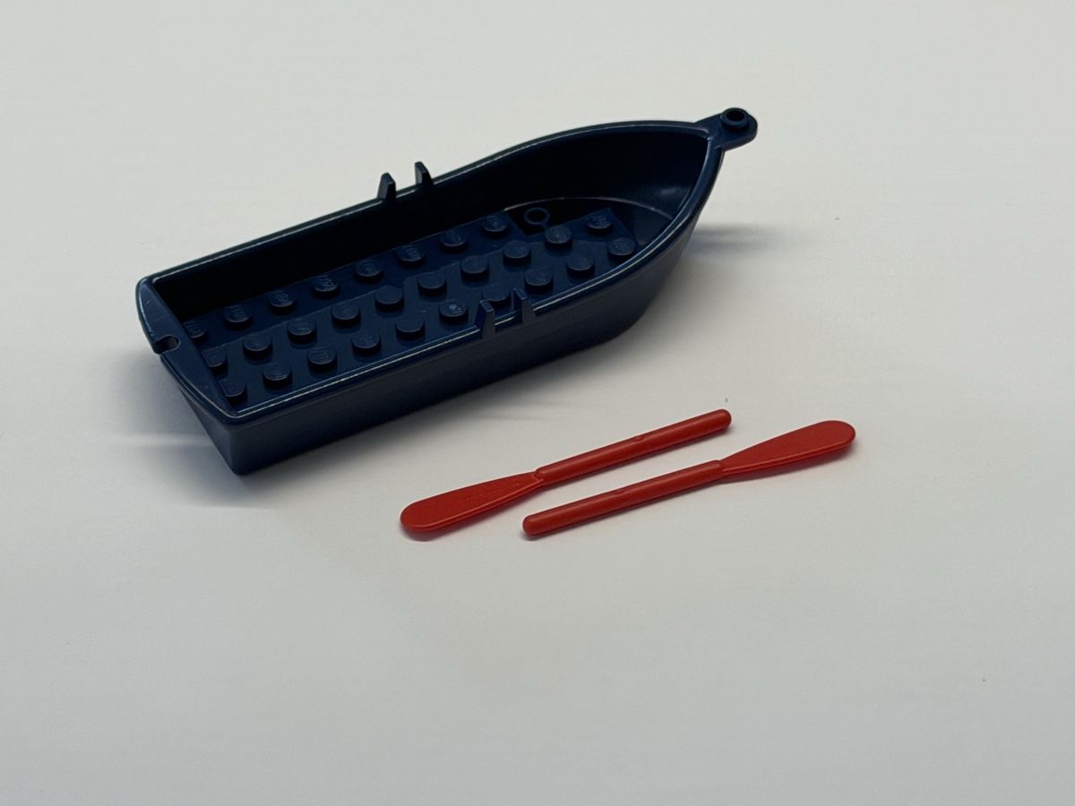 Lego Giocattoli: 1 Stück /Lego Boot dunkelblau mit Ruder . – Usato da Rheinfelden venduto da zim_2hqc 1