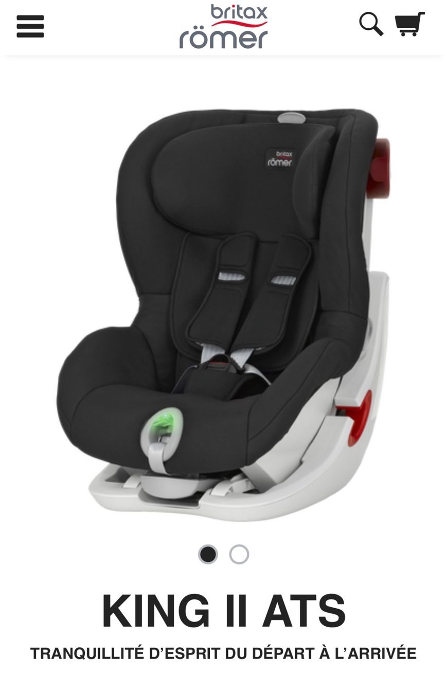 Britax Römer Seggiolini per auto: Britax Römer King II – Usato da Hauterive NE venduto da mwueth 4