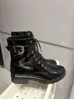 Lackstiefel Gr. 39 schwarz 