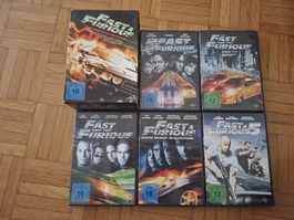 Fast & Furious DVD Collection, Teil 1-5, Top Zustand!