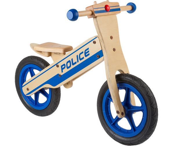 Holz Kinderlaufrad Polizei 