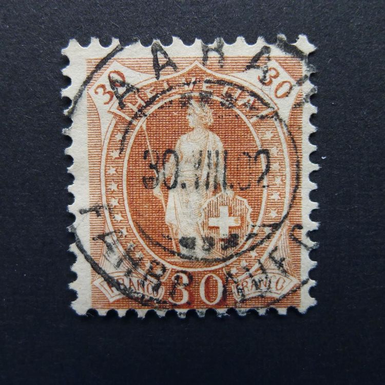 1902 Nr. 68E Mit Vollstempel Von AARAU | Kaufen Auf Ricardo