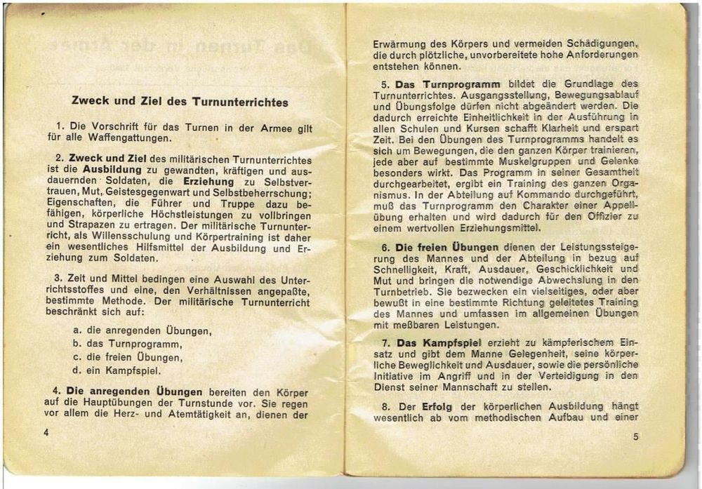 Das Turnen in der Armee | Comprare su Ricardo