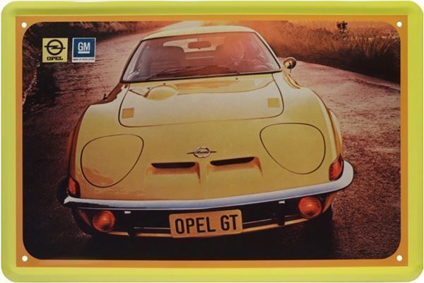 Blechschild Opel Gt Sportwagen Gelb Kaufen Auf Ricardo