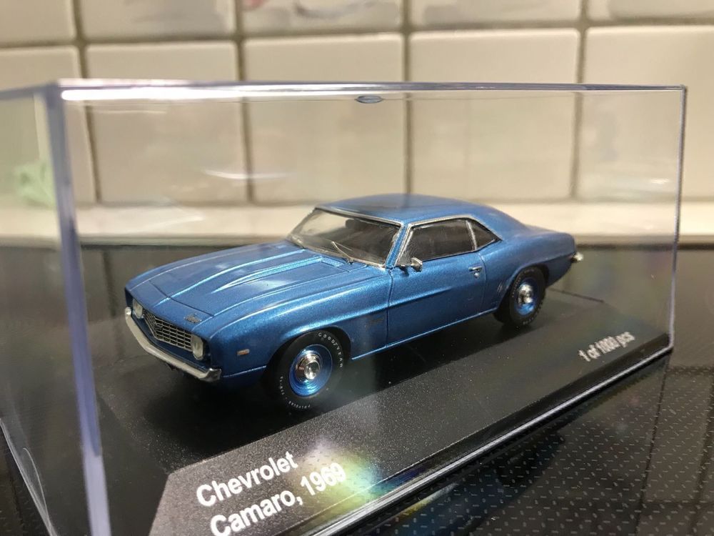 Chevrolet Camaro 1969 Blau 1 43 Vitrine Kaufen Auf Ricardo