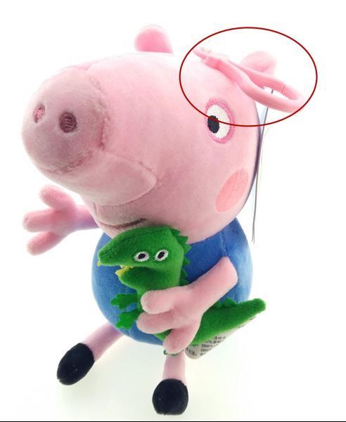 4PCS Peppa Pig Familie Gefüllte weiche Spielzeug Puppe George Mama Daddy Baby 