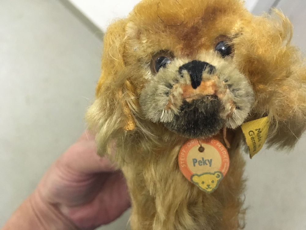 Steiff Hund Peky alt Kaufen auf Ricardo