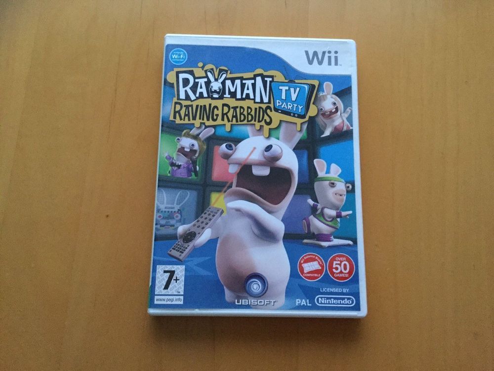 wii rayman raving rabbids tv party