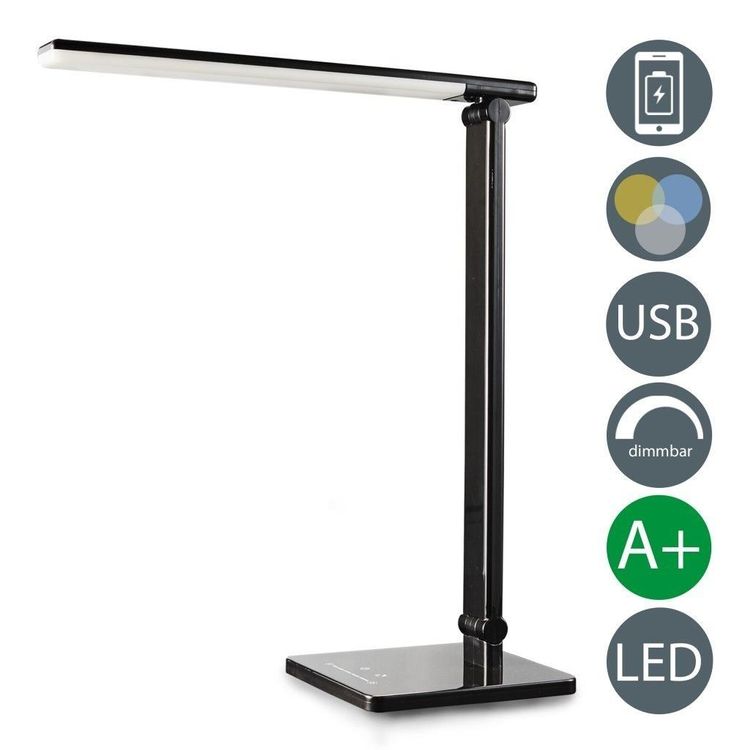 LED Tisch-Leuchte Schreibtisch-Lampe Büro dimmbar Touch Leselampe Nachttisch 2f
