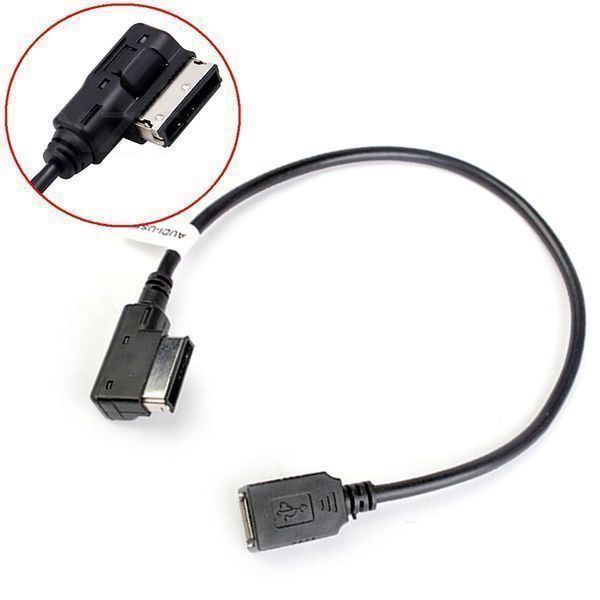 USB 3.5mm Aux Kabel Adapter AMI MMI Audio Musik Interface Kabel Ladekabel 