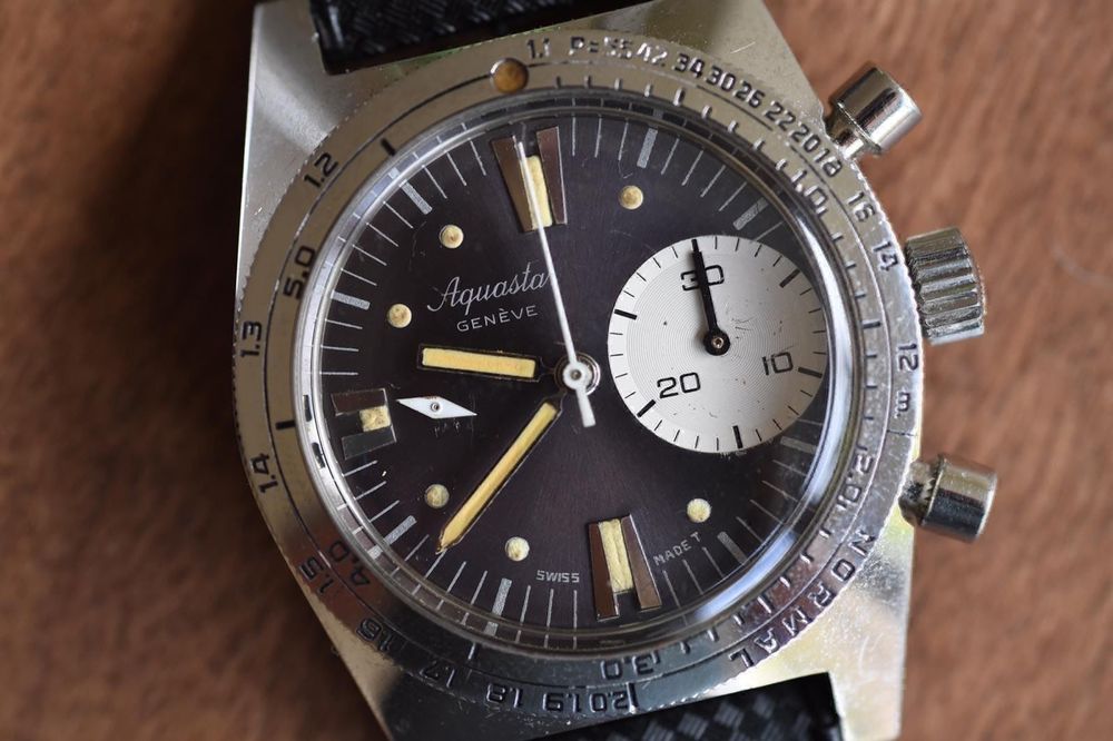 Vintage Aquastar DEEPSTAR Chronograph Kaufen Auf Ricardo