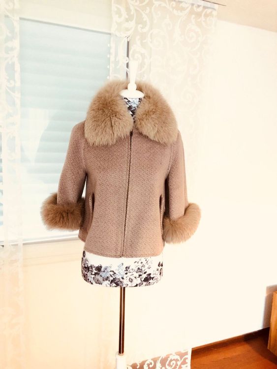 Max Mara Cashmere/Alpaka Cape Pelz 1190£ | Kaufen auf Ricardo