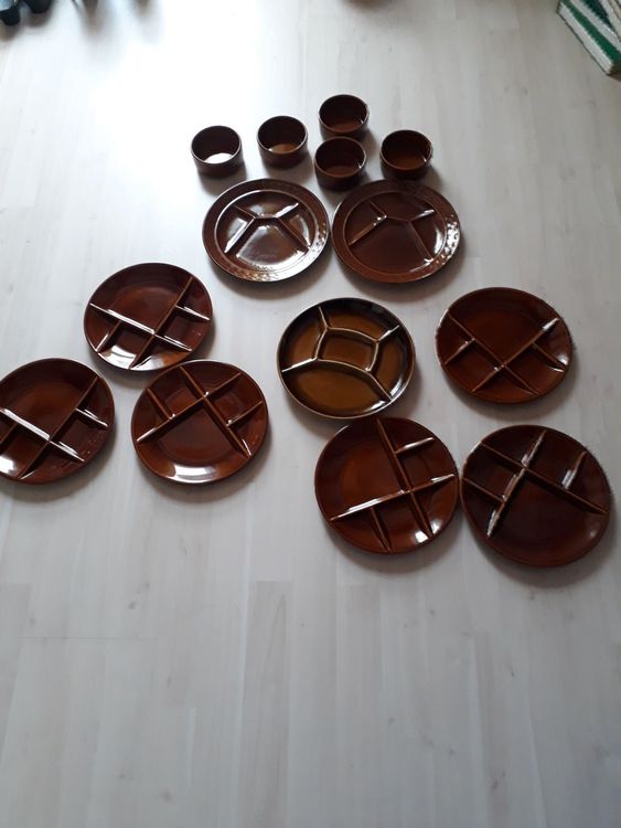 FONDUE CHINOISE GESCHIRR BRAUN Kaufen auf Ricardo