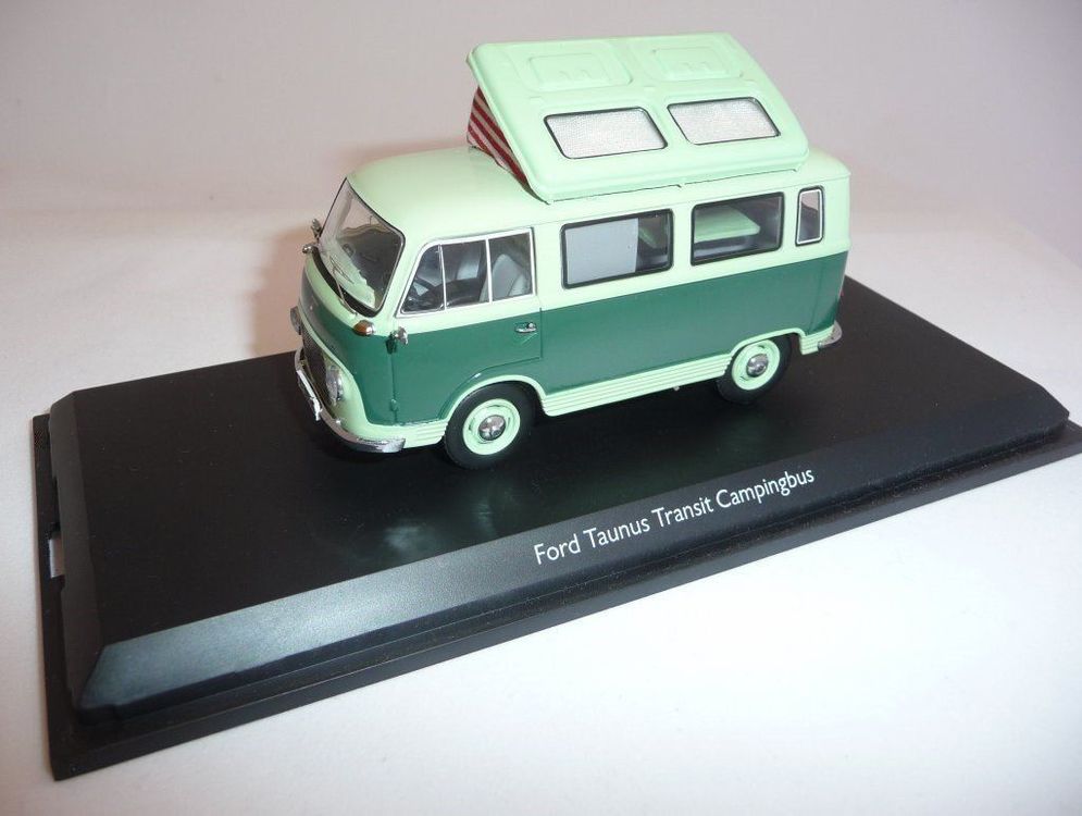 Modell Campingbus Ford Taunus Transit FK 1000 Spielzeug Auto Wohnmobil 