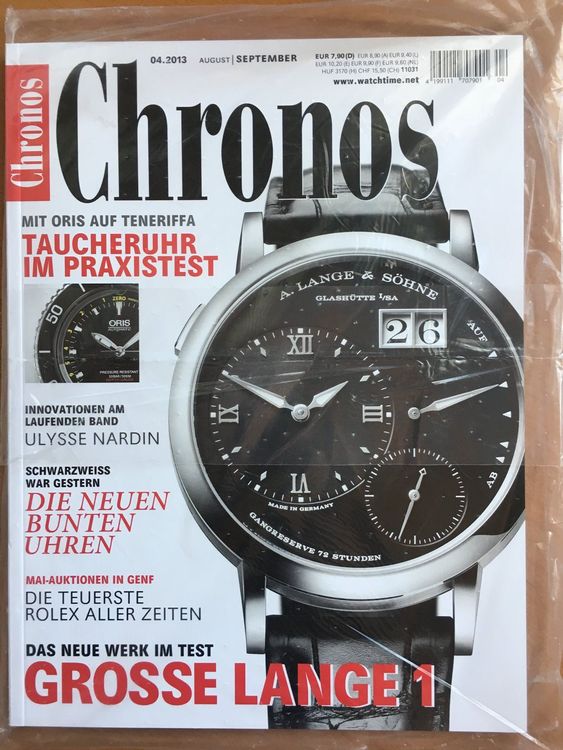 Chronos Uhrenmagazin 42013 kaufen auf Ricardo