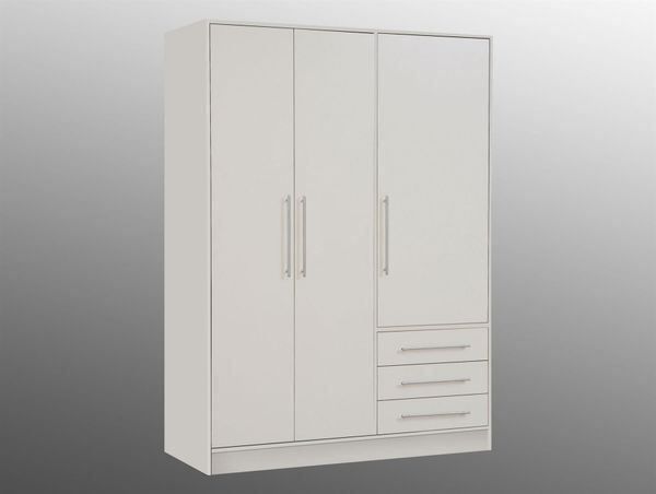 JAMI 3-türiger Kleiderschrank Dekor Weiß kaufen auf ricardo.ch