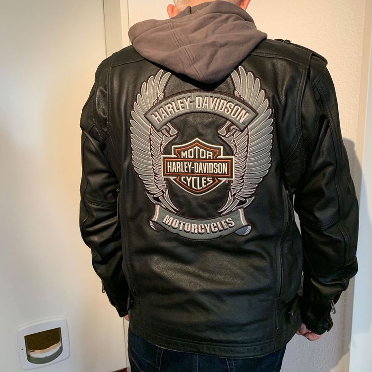harley lederjacke l